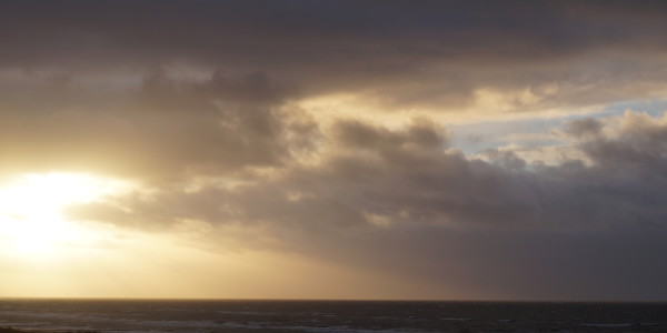 Sonnenuntergang bei Bewölkung 2